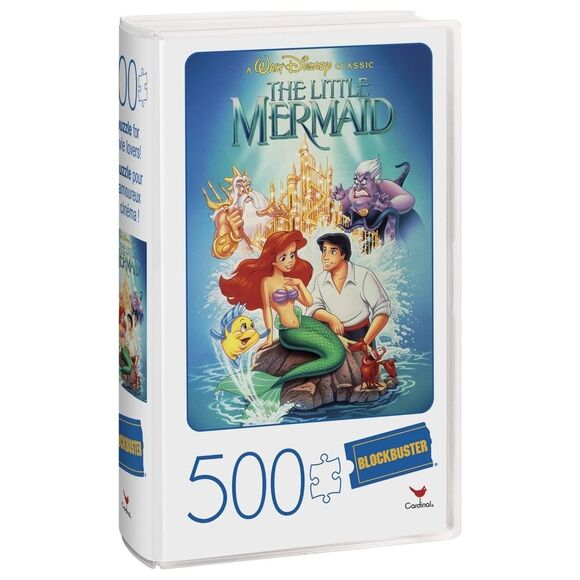 Blockbuster VHS Style Disney The Little Mermaid Ariel Nostalgia Puzzle BRAND NEW - Picture 2 of 8